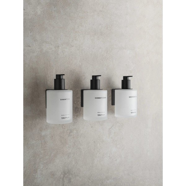 Dozatoare de săpun lichid albe 3 buc. de montat pe perete din sticlă 350 ml Kirei – Blomus-image-1