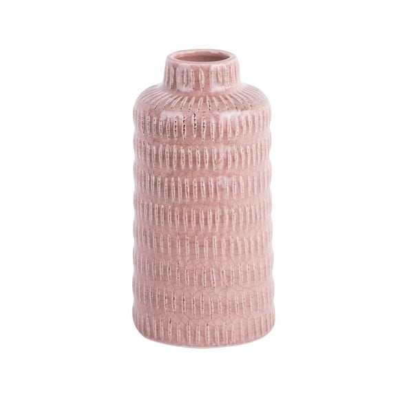 Vază din ceramică PT LIVING Nostalgia, înălțime  17,5 cm, roz deschis