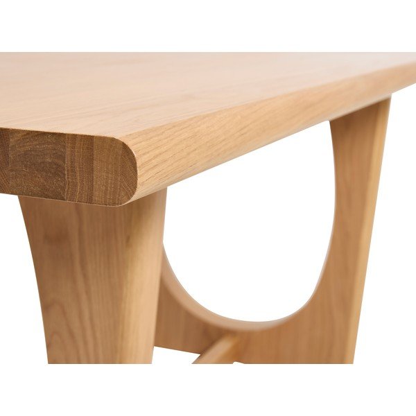 Masă de dining extensibilă cu aspect de lemn de stejar 95x180 cm Flow – Unique Furniture-image-4