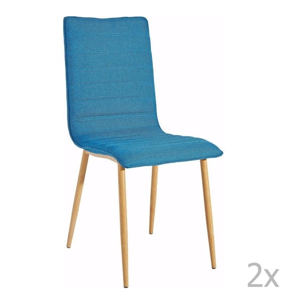Set de 2 scaune 13Casa Alabama, albastru