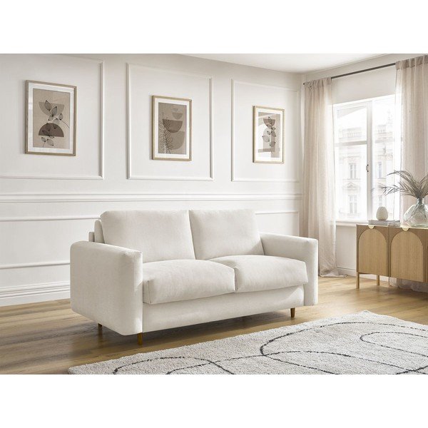 Canapea bej pentru dormitul zilnic/extensibilă 200 cm Cocoone – Bobochic Paris-image-1