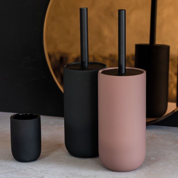 Perie de WC neagră din ceramică Lotus – Mette Ditmer Denmark-image-1