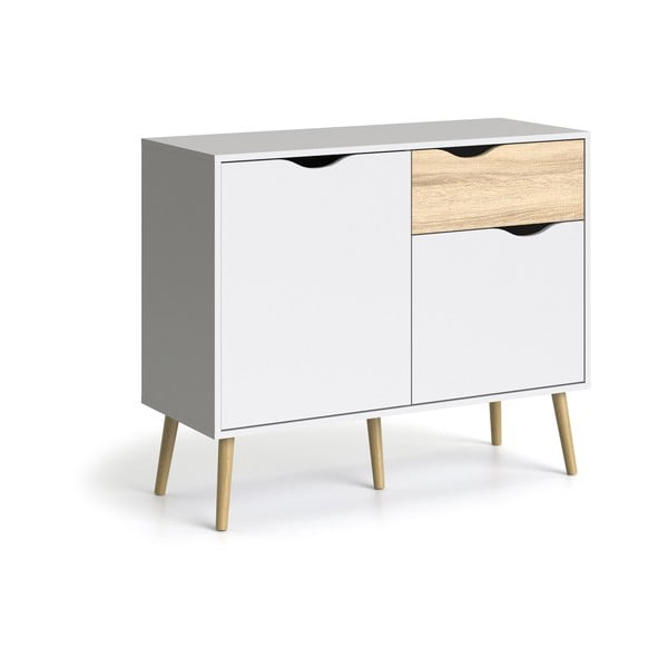 Comodă Tvilum Oslo, 99x82 cm, alb-image-3