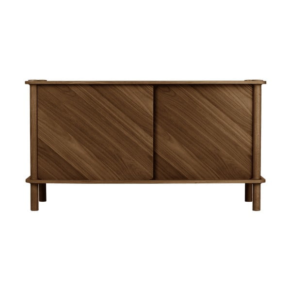 Comodă maro din lemn de stejar cu ușă glisantă 135x73,5x48 cm Italic – UMAGE-image-1