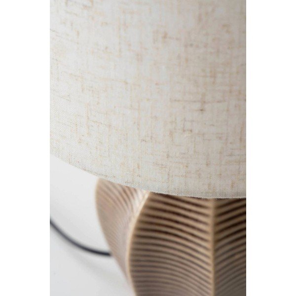 Veioză bej/maro închis din ceramică (înălțime 34 cm) Wera – Jotex-image-3