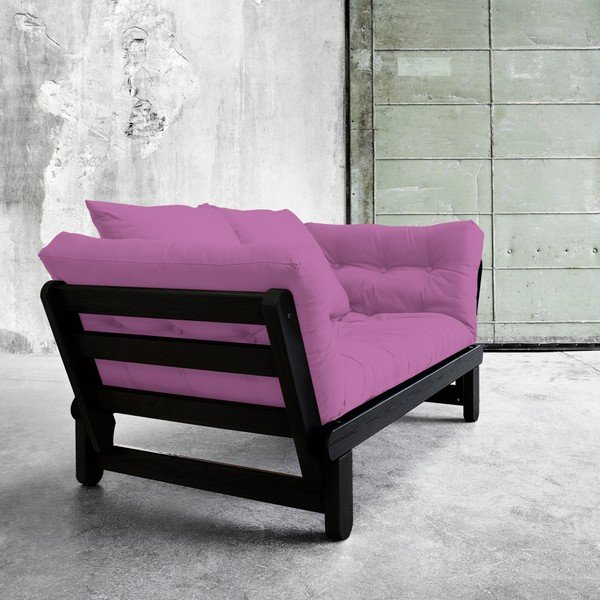 Canapea extensibilă Karup Beat Black/Taffy Pink-image-1
