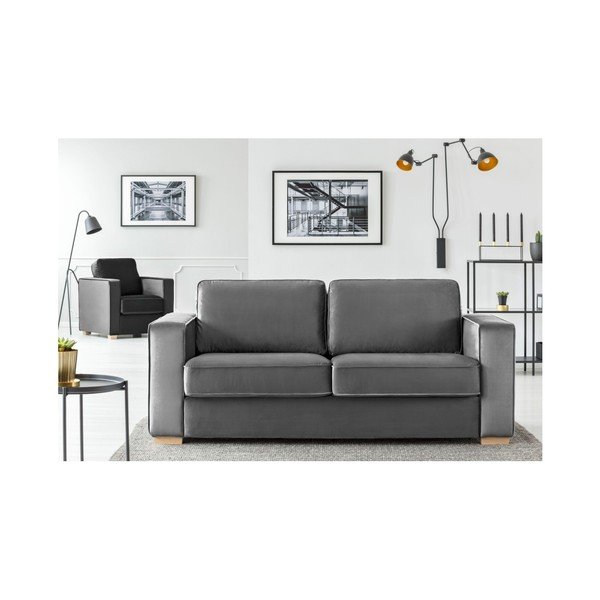 Canapea 2 locuri Cosmopolitan design Chicago, gri-image-3