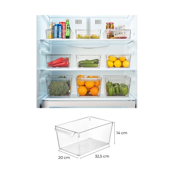 Organizator de frigider 3 buc. din plastic – Hermia-image-2