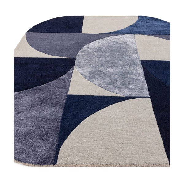 Covor albastru închis din lână 160x230 cm Indigo – Asiatic Carpets-image-3