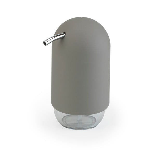 Dozator de săpun lichid gri din plastic 230 ml Touch – Umbra