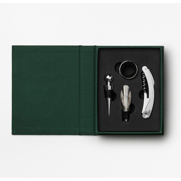 Set de accesorii pentru vin din oțel inoxidabil The Essentials Wine Tools – Printworks
