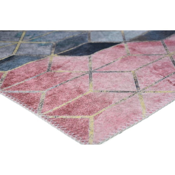 Covor roz /gri  lavabil 80x150 cm – Vitaus-image-2