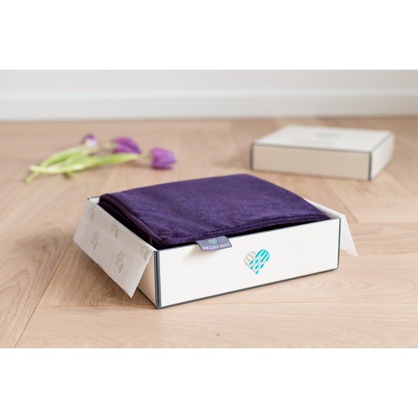 Față de pernă WeLoveBeds, 50 x 50 cm, violet închis-image-1