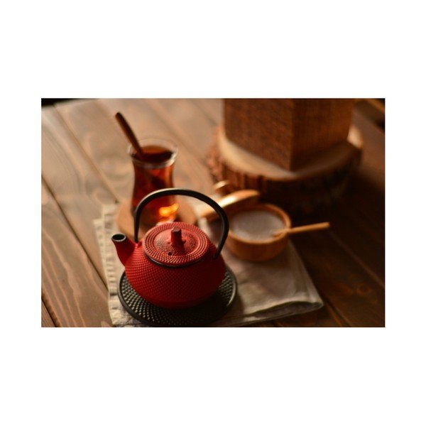 Ceainic din fontă Bambum Tea, 300 ml, portocaliu-image-1