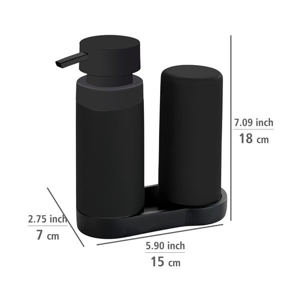 Dozator și suport pentru săpun lichid Wenko Easy Squeez-e-image-3