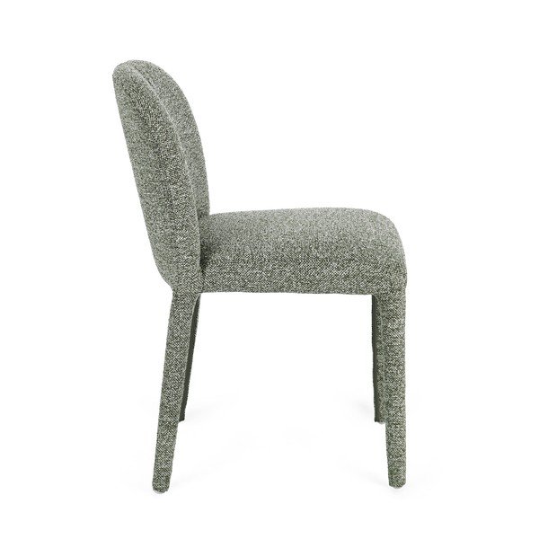 Scaun de dining verde din material bouclé Antara – Bizzotto-image-3