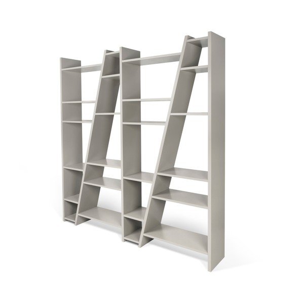 Bibliotecă TemaHome Delta, gri mat-image-2