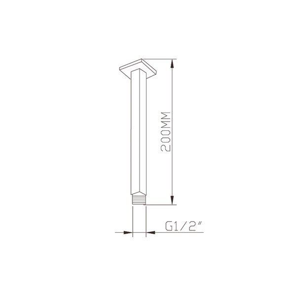 Componentă de conectare pentru duș argintiu-lucios din alamă – Sapho-image-1