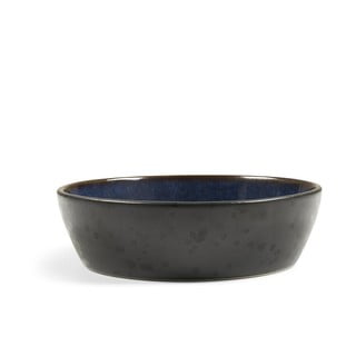 Bol din ceramică și glazură interioară albastru închis Bitz Mensa, diametru 18 cm, gri