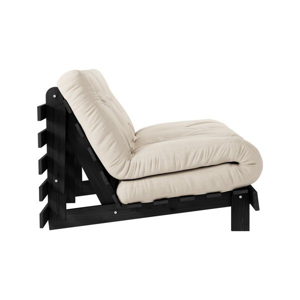 Canapea extensibilă bej 140 cm Roots - Karup Design-image-4