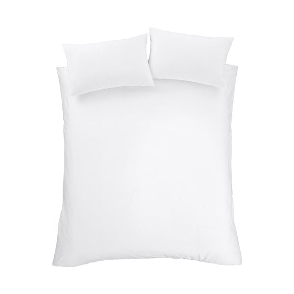 Lenjerie de pat alb din bumbac egiptean pentru pat dublu 200x200 cm - Bianca