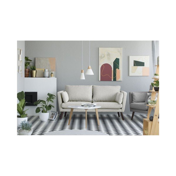 Canapea cu 3 locuri Mazzini Sofas Elena, bej deschis-image-3