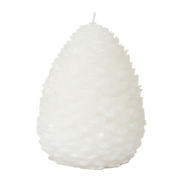 Lumânare Côté Table Cone Noel White, 15 cm, alb