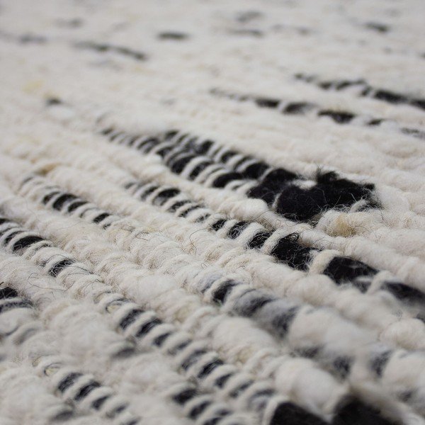 Covor gri/fildeș țesut manual din lână 160x230 cm Ellsa  – Flair Rugs-image-3