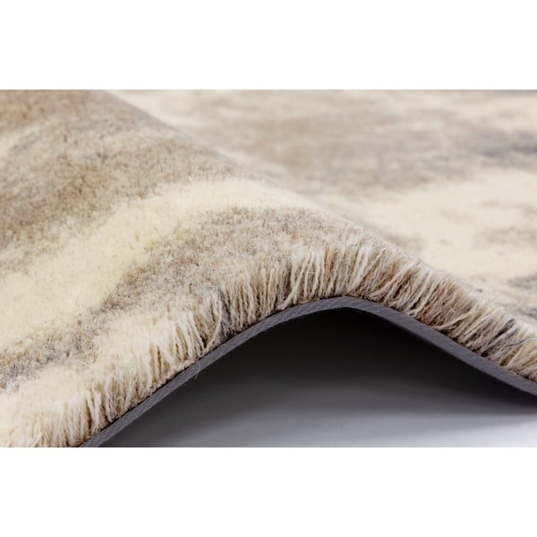 Covor gri/bej din lână 133x190 cm Niagara graphite – Agnella-image-2