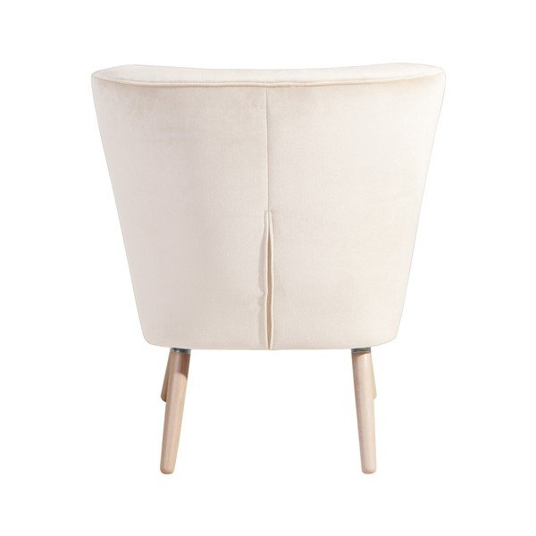 Fotoliu Max Winzer Neele Velvet, crem-image-1