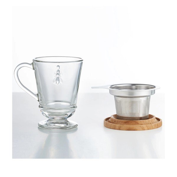 Cană cu filtru din sticlă 270 ml Abeille – La Rochére-image-2