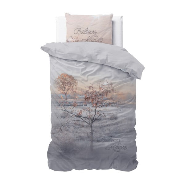 Lenjerie din bumbac, pat de o persoană Sleeptime Dream Tree, 140 x 220 cm