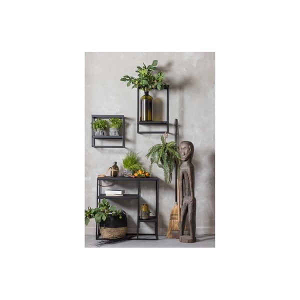 Raft metalic WOOOD Febe, negru-image-1