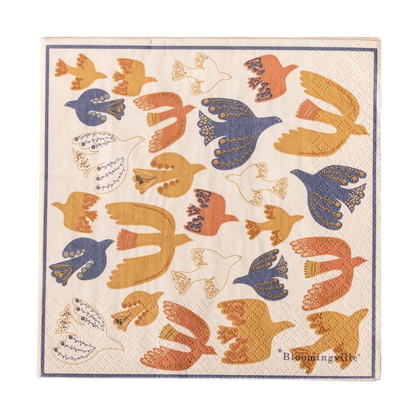 Șervețele 20 buc. din hârtie 33x33 cm Anniversary – Bloomingville-image-2