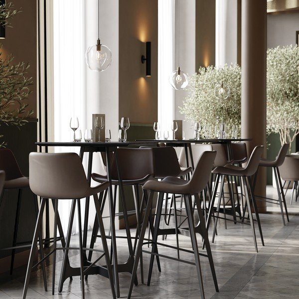 Scaun de bar maro (înălțime șezut 74,5 cm) Hype – DAN-FORM Denmark-image-1