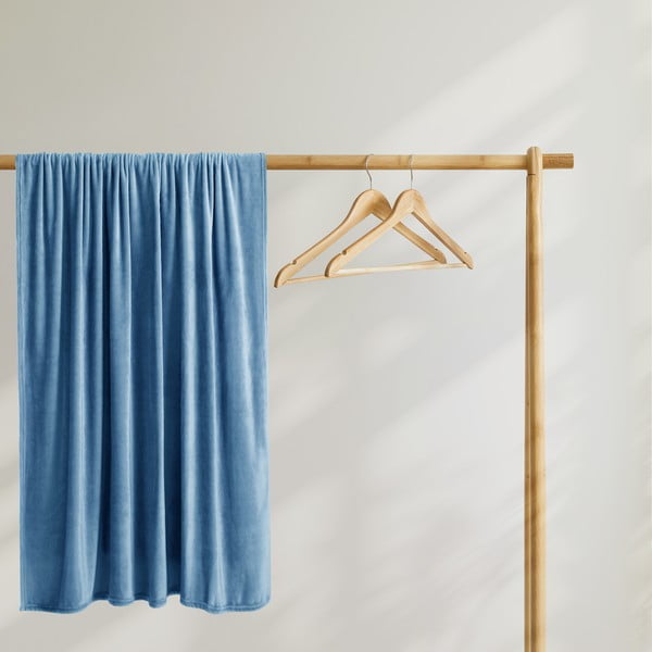 Pătură din microfibră DecoKing Mic, 160 x 210 cm, albastru închis-image-4
