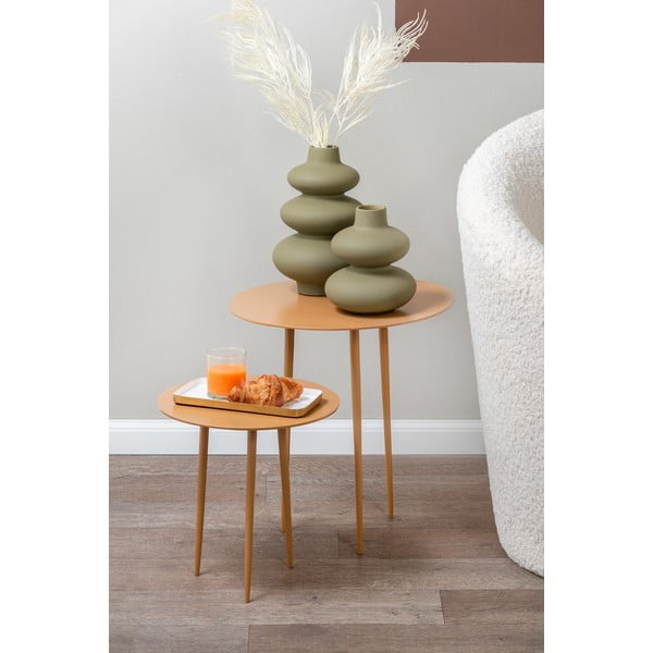 Vază din ceramică Karlsson Circles, înălțime 28,5 cm, verde-image-1