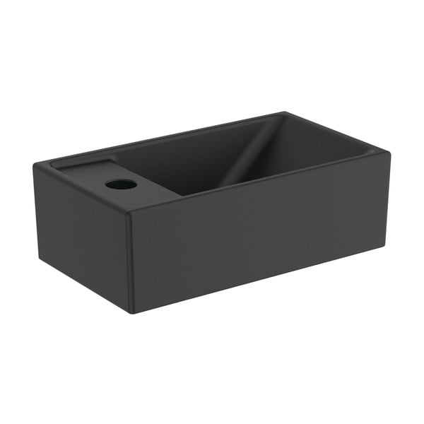 Chiuvetă mică pentru WC negru-mat din ceramică 37x21 cm i.Life S – Ideal Standard-image-1