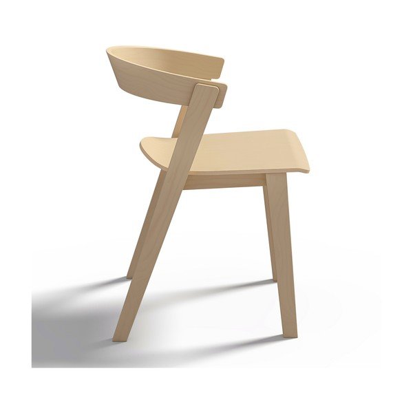 Scaune de dining în culoare naturală 2 buc. din lemn masiv de fag Sand – TemaHome-image-3