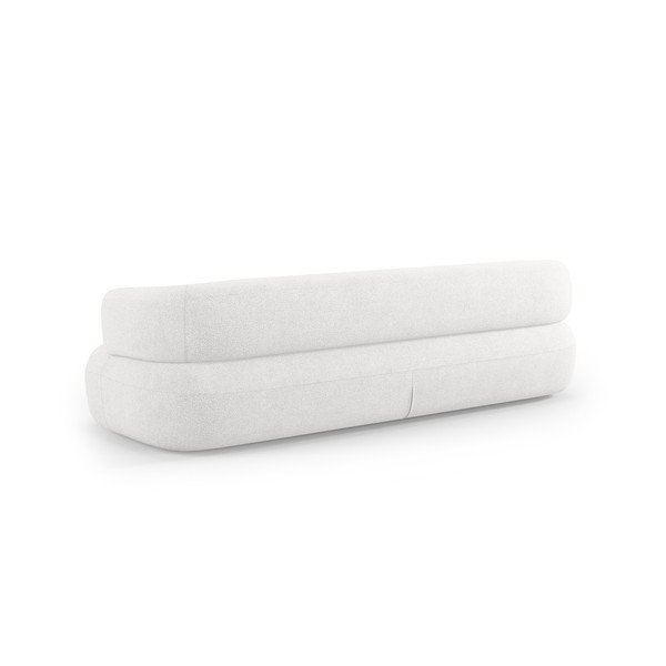 Canapea fildeș cu tapițerie din țesătură bouclé 226 cm Jenny – Micadoni -image-3