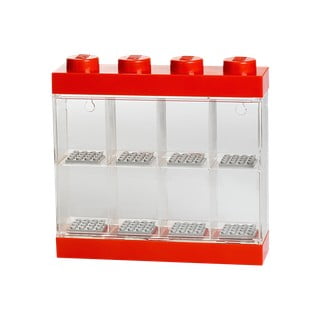 Cutie pentru 8 minifigurine LEGO®, alb - roșu
