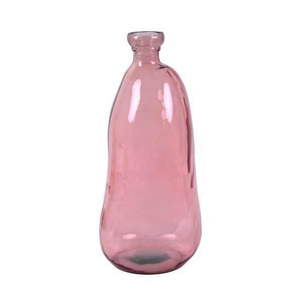 Vază din sticlă reciclată Ego Dekor Simplicity, înălțime 51 cm, roz