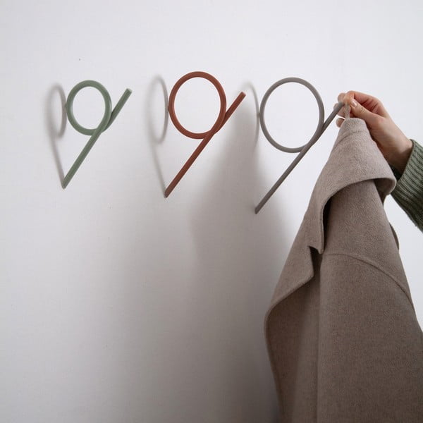 Cârlig taupe de montat pe perete din oțel Tuba M – Spinder Design-image-1