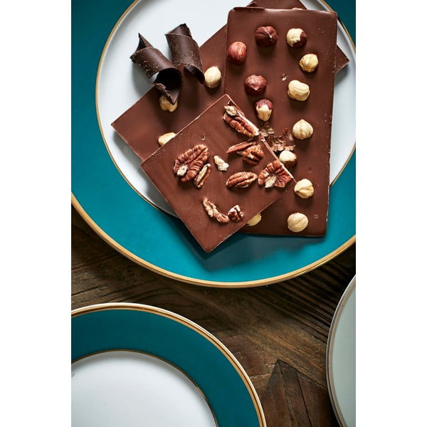 Farfurie albastru petrol pentru desert din porțelan ø 20,5 cm Ginger – Côté Table-image-2