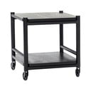 Măsuță de servire cu roți din lemn de stejar 40x40 cm Norm – Hübsch