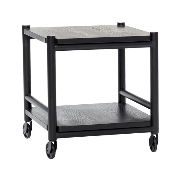 Măsuță de servire cu roți din lemn de stejar 40x40 cm Norm – Hübsch