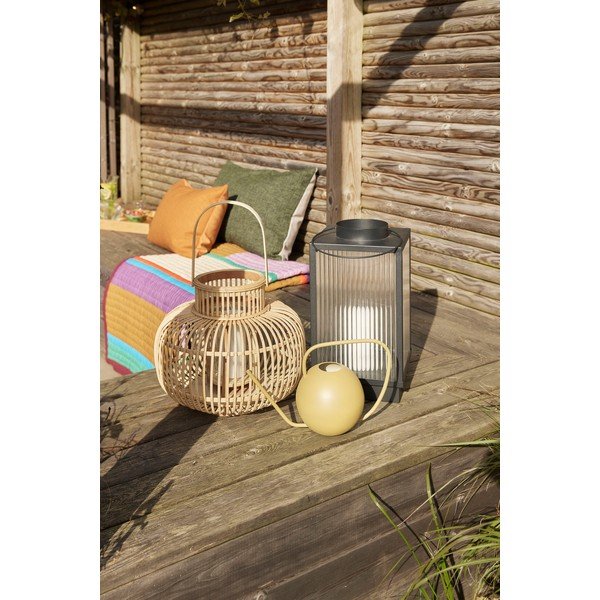 Felinar 2 buc. din sticlă (înălțime 46 cm) Ripple – Hübsch-image-1