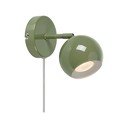 Aplică de perete verde cu alimentare la priză Pop – Markslöjd