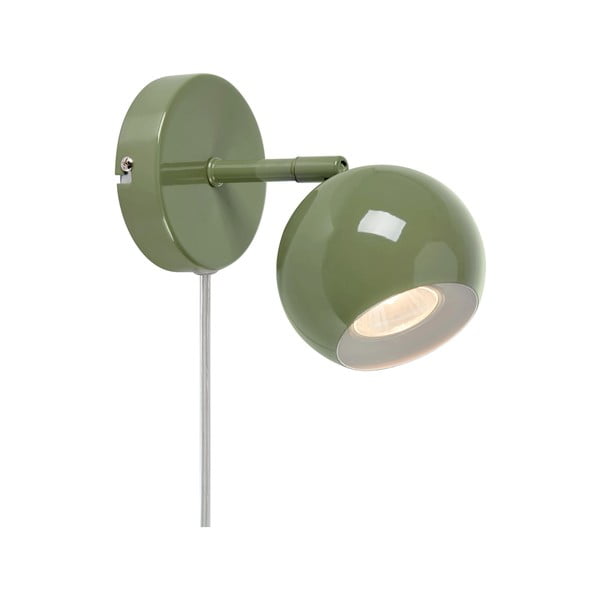 Aplică de perete verde cu alimentare la priză Pop – Markslöjd