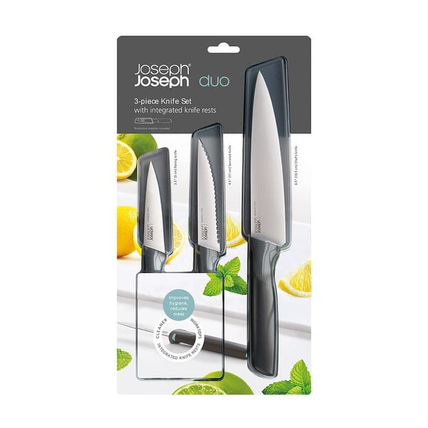 Set de cuțite cu protecție din oțel inoxidabil 3 buc. Elevate – Joseph Joseph-image-4